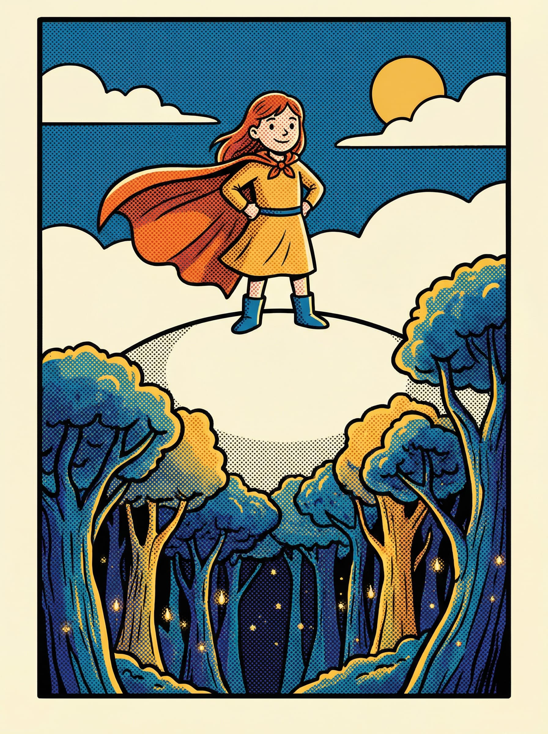An illustrated interior page from a printed storybook
